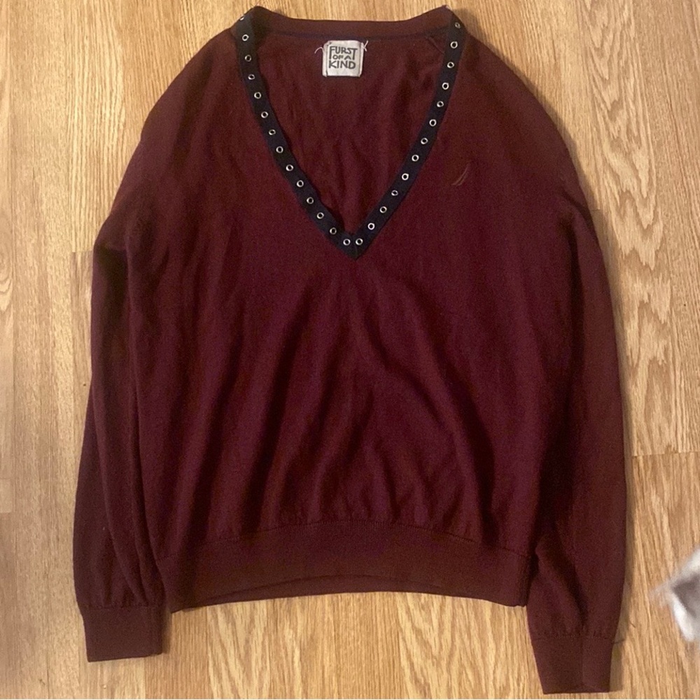 LF Vintage NAUTICA Deep V Gormet Sweater